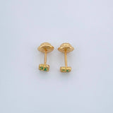 Clover Stud Earrings 0.6gr / 3.6mm 18K Yellow Gold %