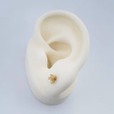 Topos Cruz 0.8gr / 3.9mm Oro Amarillo 18K %