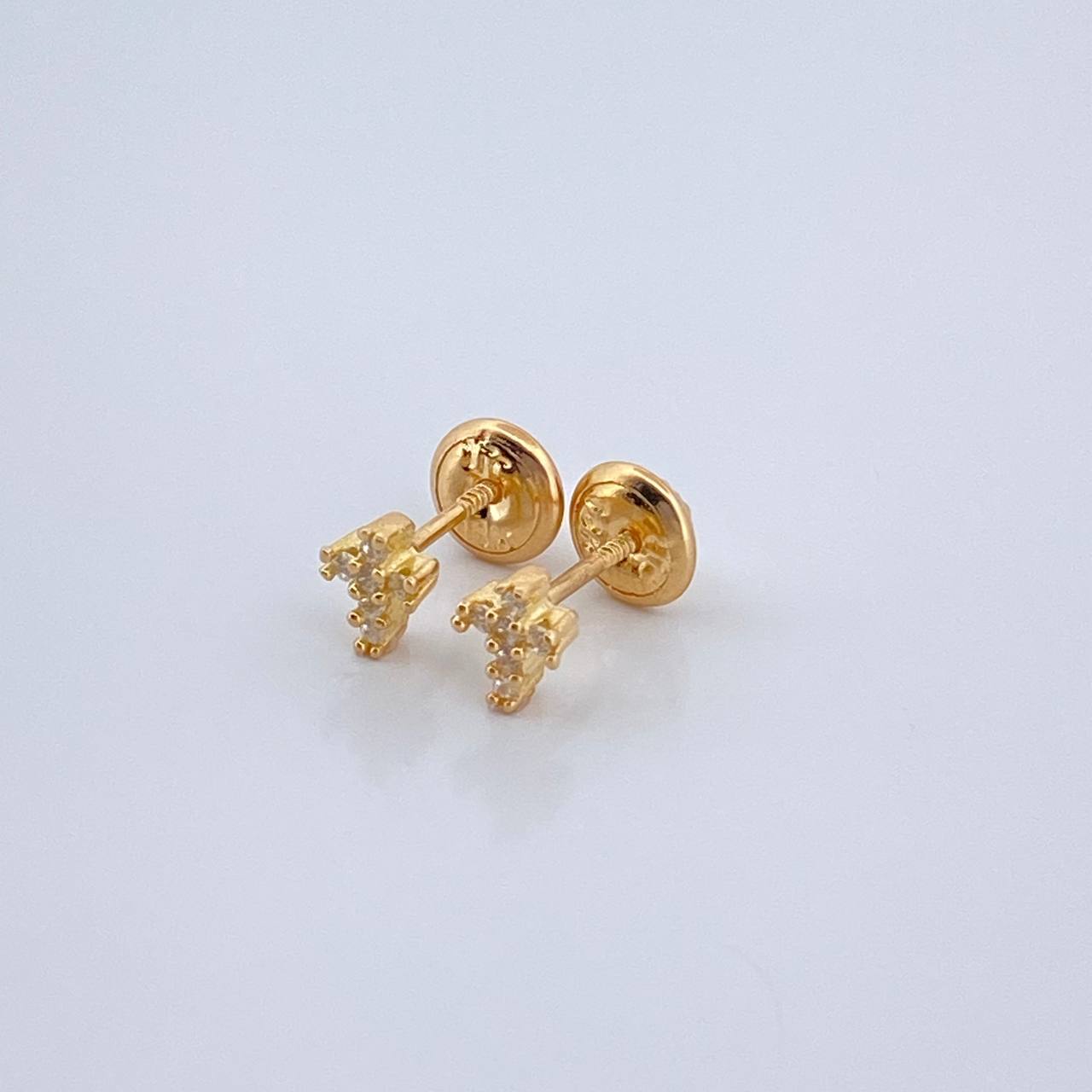 Topos Cruz 0.8gr / 3.9mm Oro Amarillo 18K %
