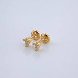 Topos Cruz 0.8gr / 3.9mm Oro Amarillo 18K %