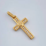 Dije Cruz Tornillo 1.1gr / 3/4 in / Oro Amarillo 18K %