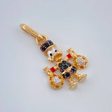 Dije Pato Bolsa Dinero 1.6gr / 3/4 in / Tres Oros 18K %