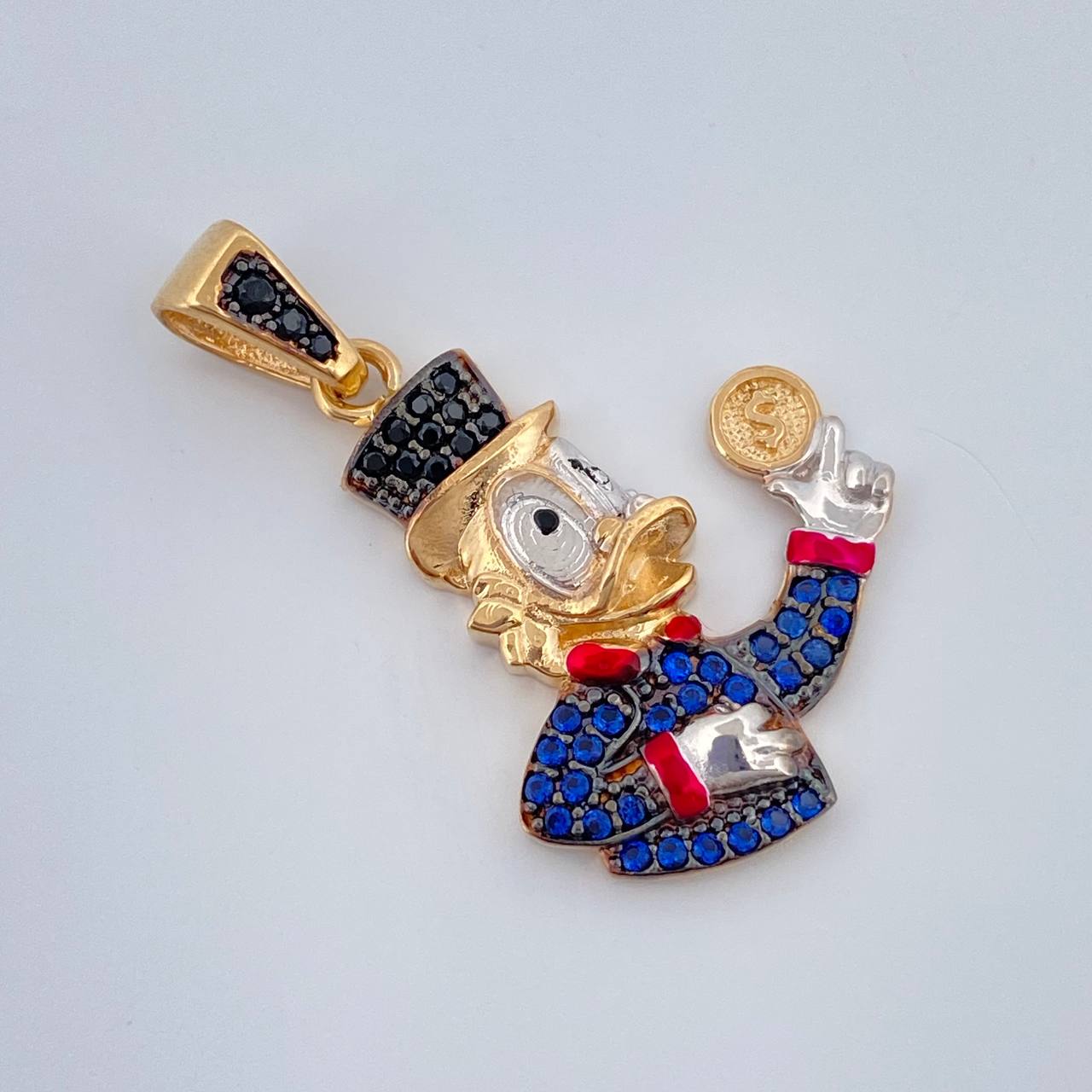 Dije Pato Inspirado 3.2gr / 1 1/4 in / Tres Oros 18K %