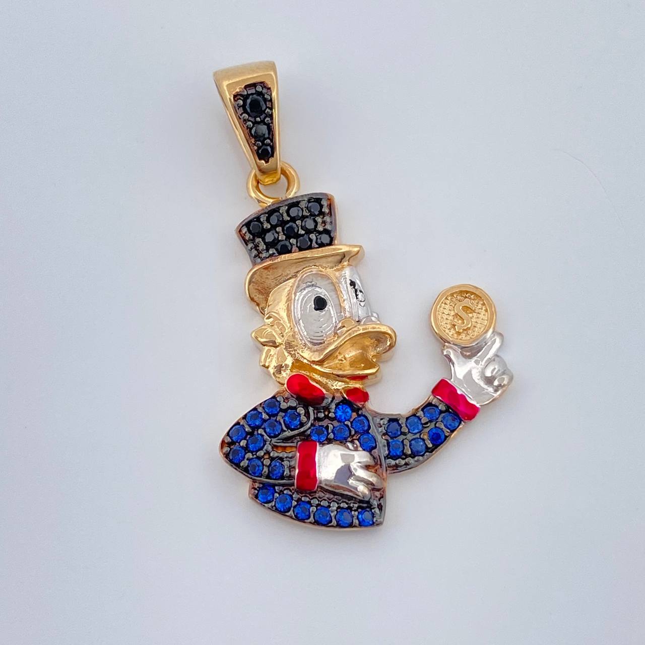 Dije Pato Inspirado 3.2gr / 1 1/4 in / Tres Oros 18K %