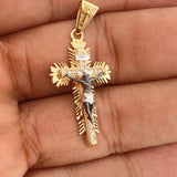 Dije Cruz Cristo Milagroso de Buga 4.15gr / 1 1/2 in / Tres Oros 18K %