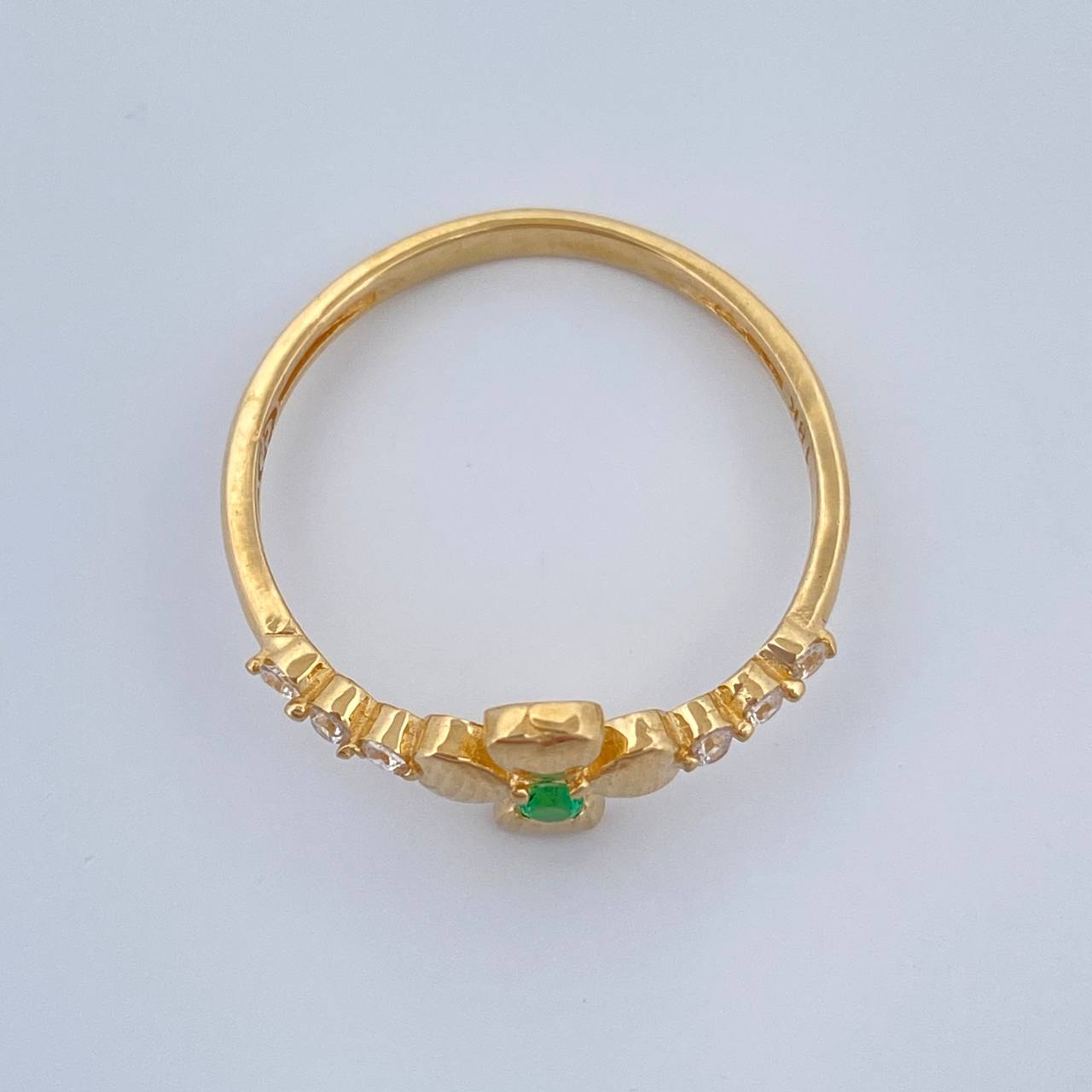 Anillo Flor 1.7gr / T6 1/2 / Oro Amarillo 18K %