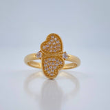 Anillo Corazones 2.65gr / T6 / Oro Amarillo 18K %