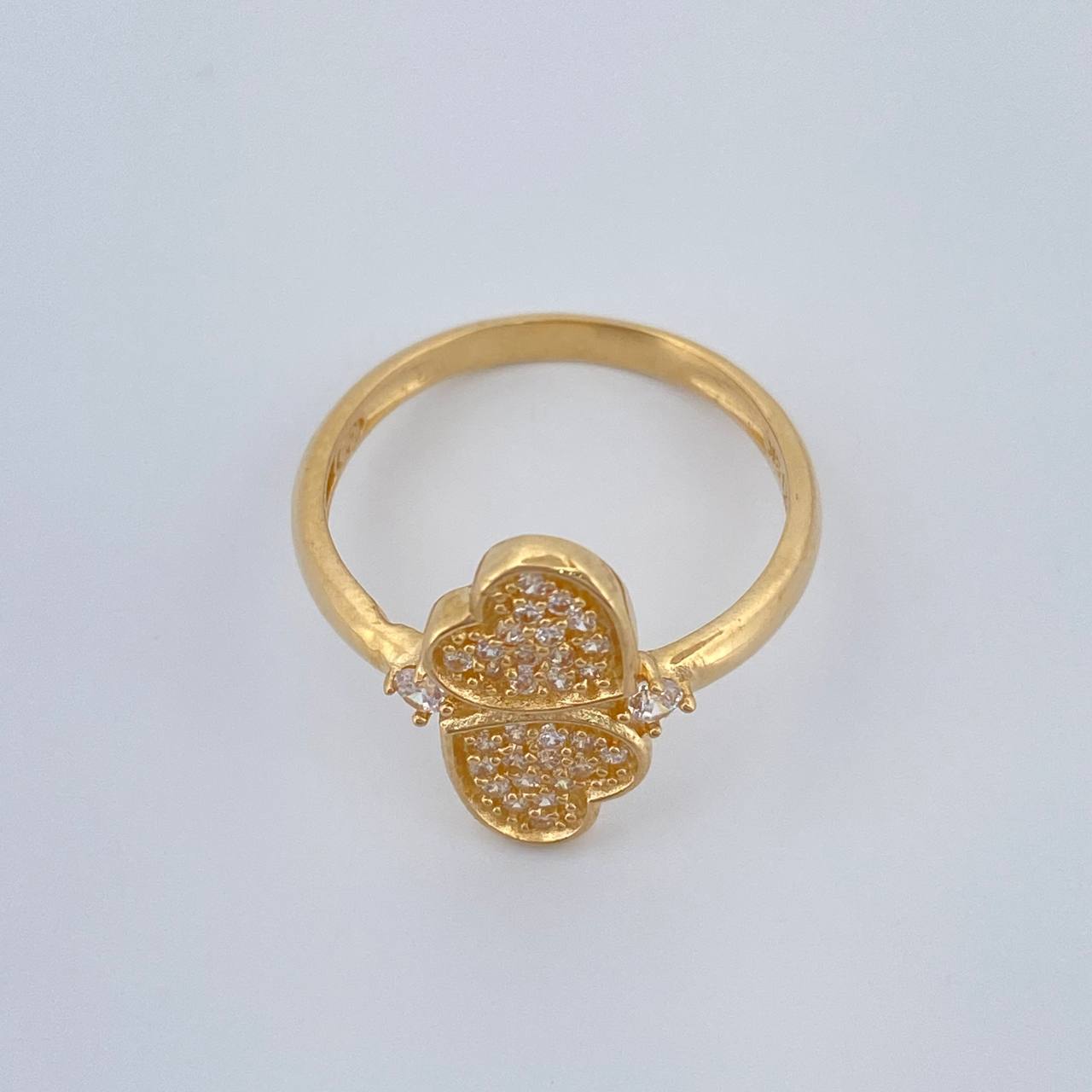 Anillo Corazones 2.65gr / T6 / Oro Amarillo 18K %