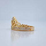 Anillo Corona Corazon 2.75gr / T6 1/2 / Oro Amarillo 18K %