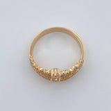 Anillo Corona corazon 3.35gr / T7 / Oro Amarillo 18K %