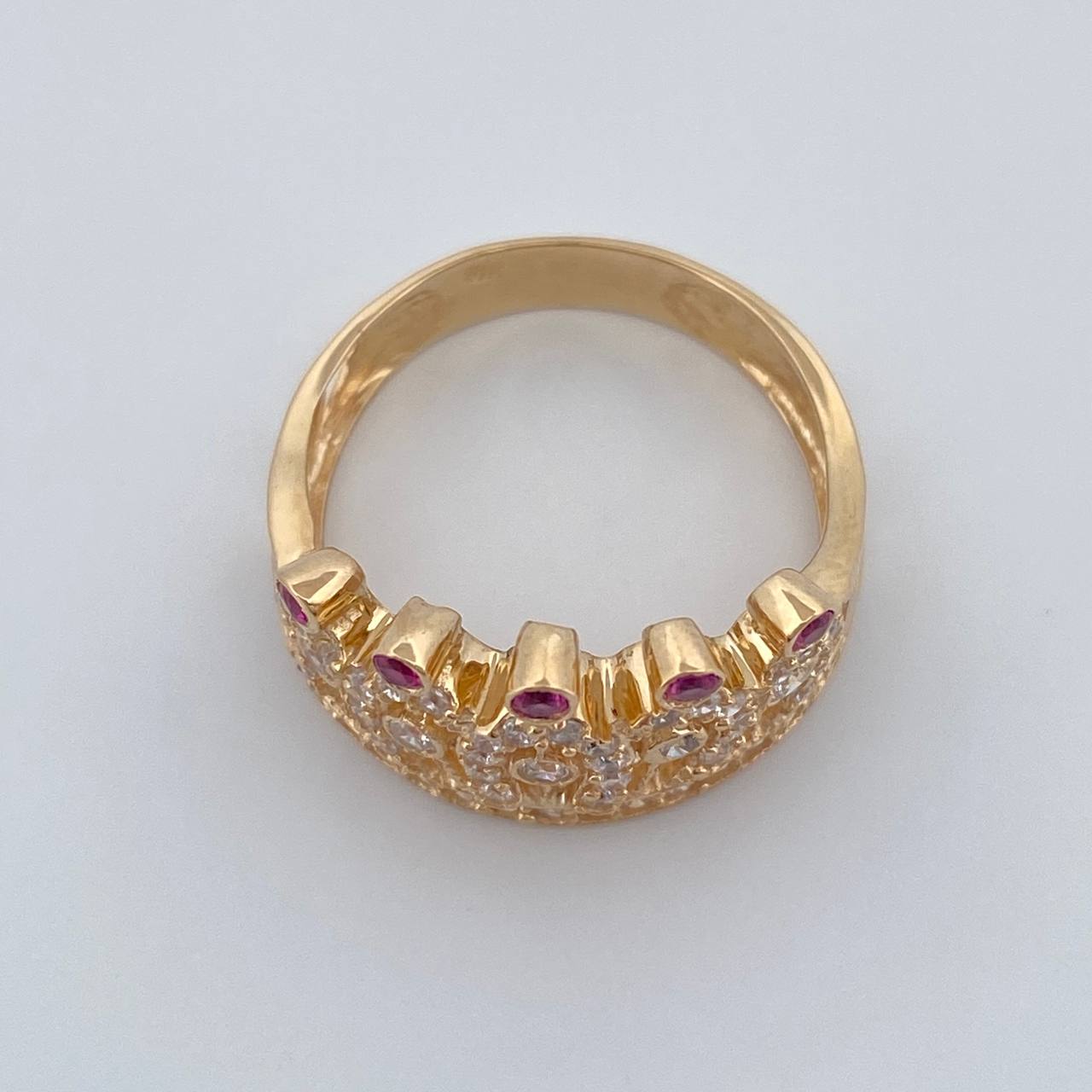 Anillo Corona Reina 4.65gr / T7 / Oro Amarillo 18K %