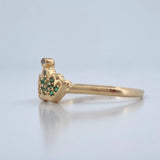 Anillo Corona 1.5gr / T7 1/4 / Oro Amarillo 18K %