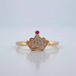 Anillo Corona 1.6gr / T7 1/4 / Oro Amarillo 18K %