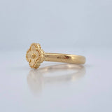 Anillo Trebol 2.15gr / T8 / Oro Amarillo 18K %