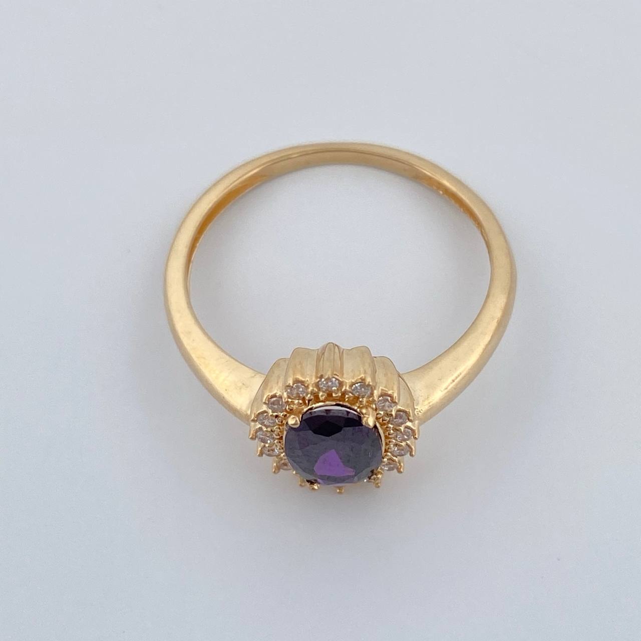 Anillo Halo 2.4gr / T6 3/4 / Oro Amarillo 18K %