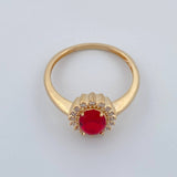 Anillo Halo 2.2gr / T5 3/4 / Oro Amarillo 18K %