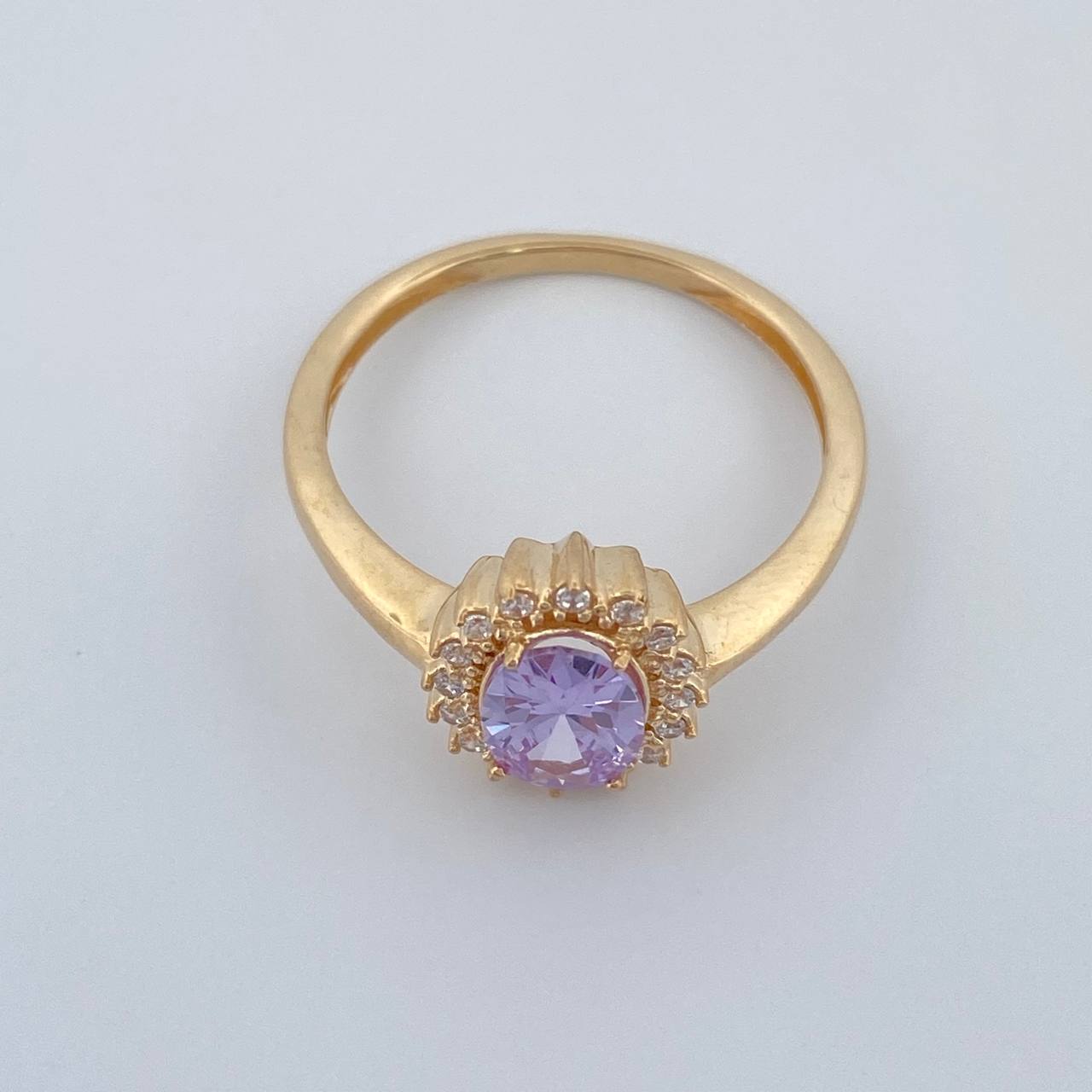 Anillo Halo 2.3gr / T6 1/4 / Oro Amarillo 18K %