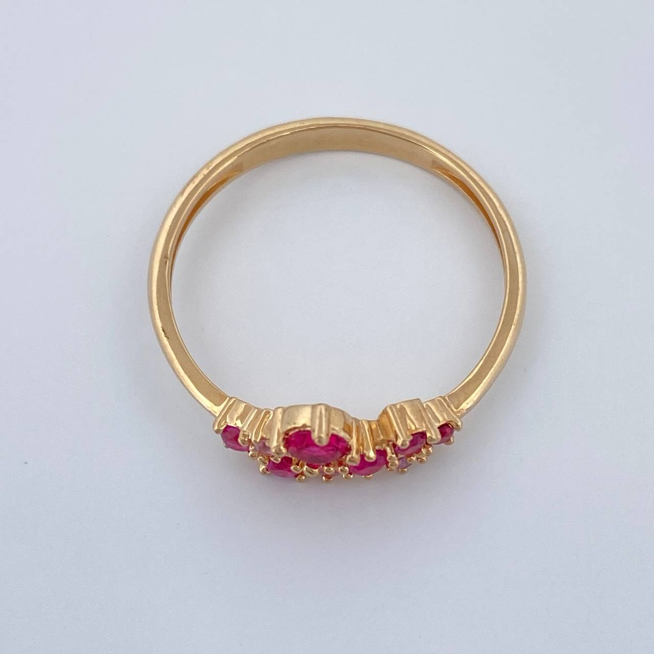 Anillo Circulos 1.7gr / T5 3/4 / Oro Amarillo 18K %