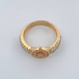 Crown Ring 5gr / T8 1/4 / 18K Three Golds %