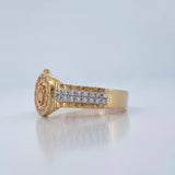 Crown Ring 5gr / T8 1/4 / 18K Three Golds %