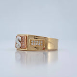 Anillo Signo Peso 6.2gr / T10 / Tres Oros 18K %