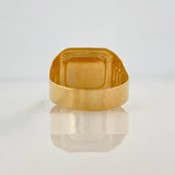 Anillo Sello Corona 3.55gr / T9 / Oro Amarillo 18K %