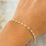 Bracelet GC 2.4gr / 7.5in / 18K Gold