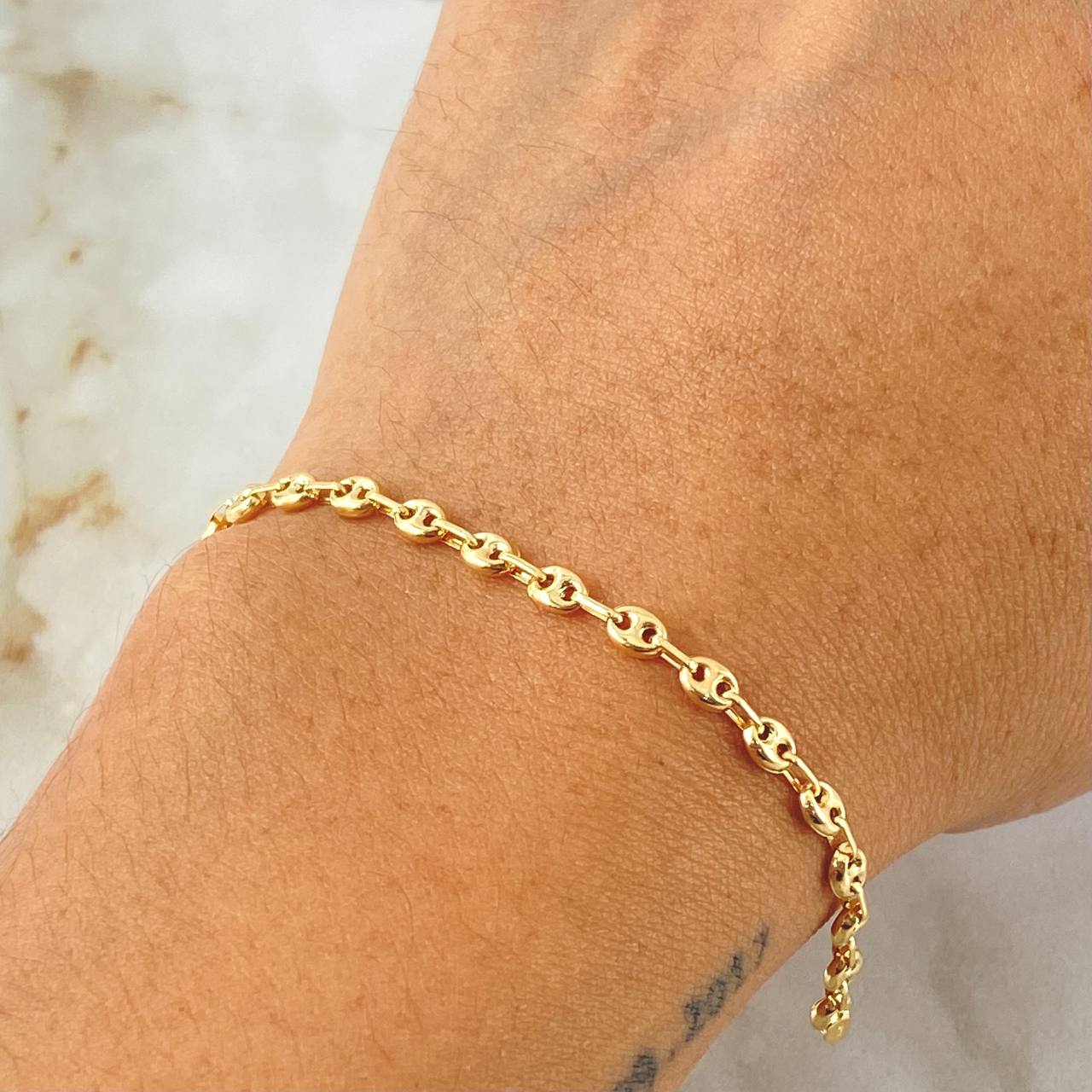 Pulso GC 2.7gr / 7 1/4 in / 3.3mm Oro Amarillo 18K