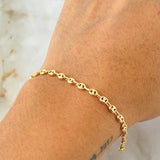 Pulso GC 2.7gr / 7 1/4 in / 3.3mm Oro Amarillo 18K