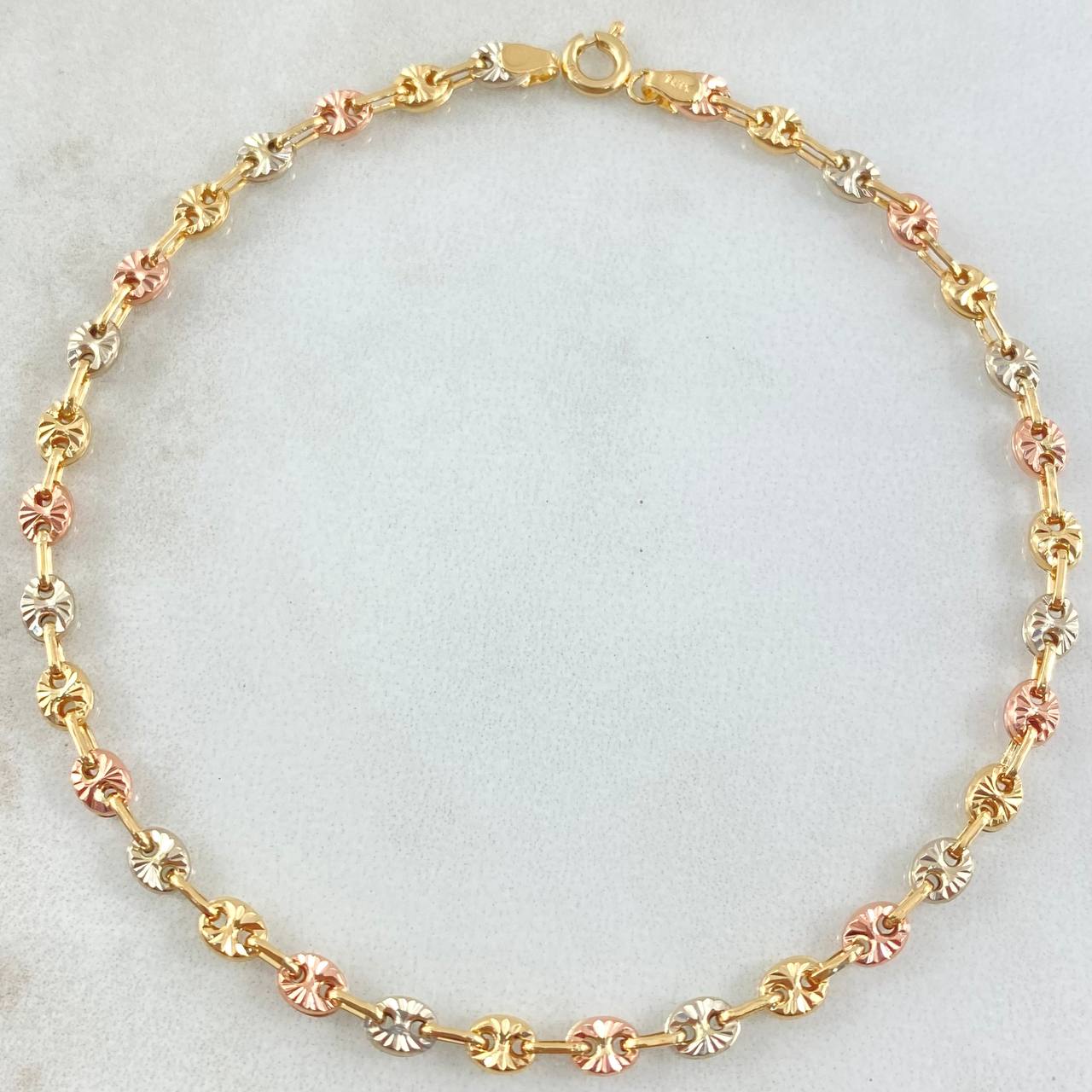 Bracelet GC 3gr / 7.9in / Three Golds 18K *