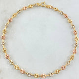 Bracelet GC 3gr / 7.9in / Three Golds 18K *
