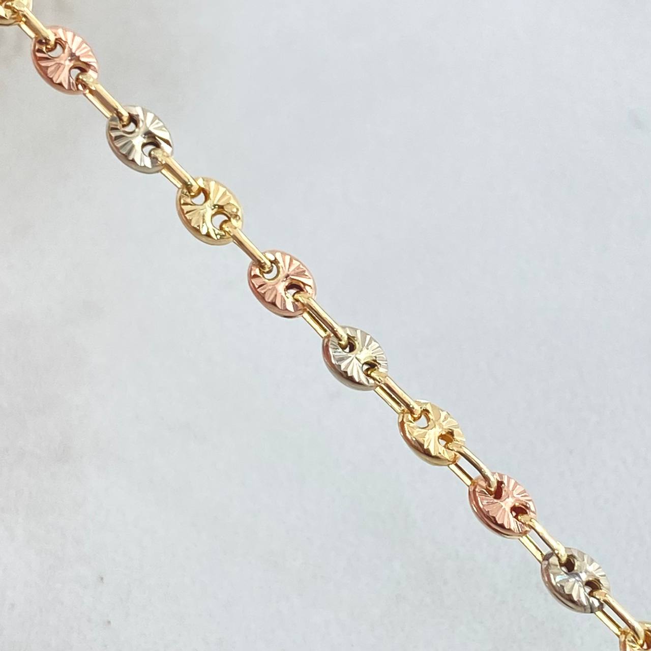 Bracelet GC 3gr / 7.9in / Three Golds 18K *