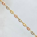 Bracelet GC 3gr / 7.9in / Three Golds 18K *