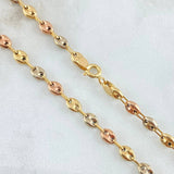GC Chain 6gr / 17.7in / Three 18K Golds
