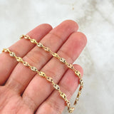 GC Chain 5.9gr / 17.7in / Three 18K Golds