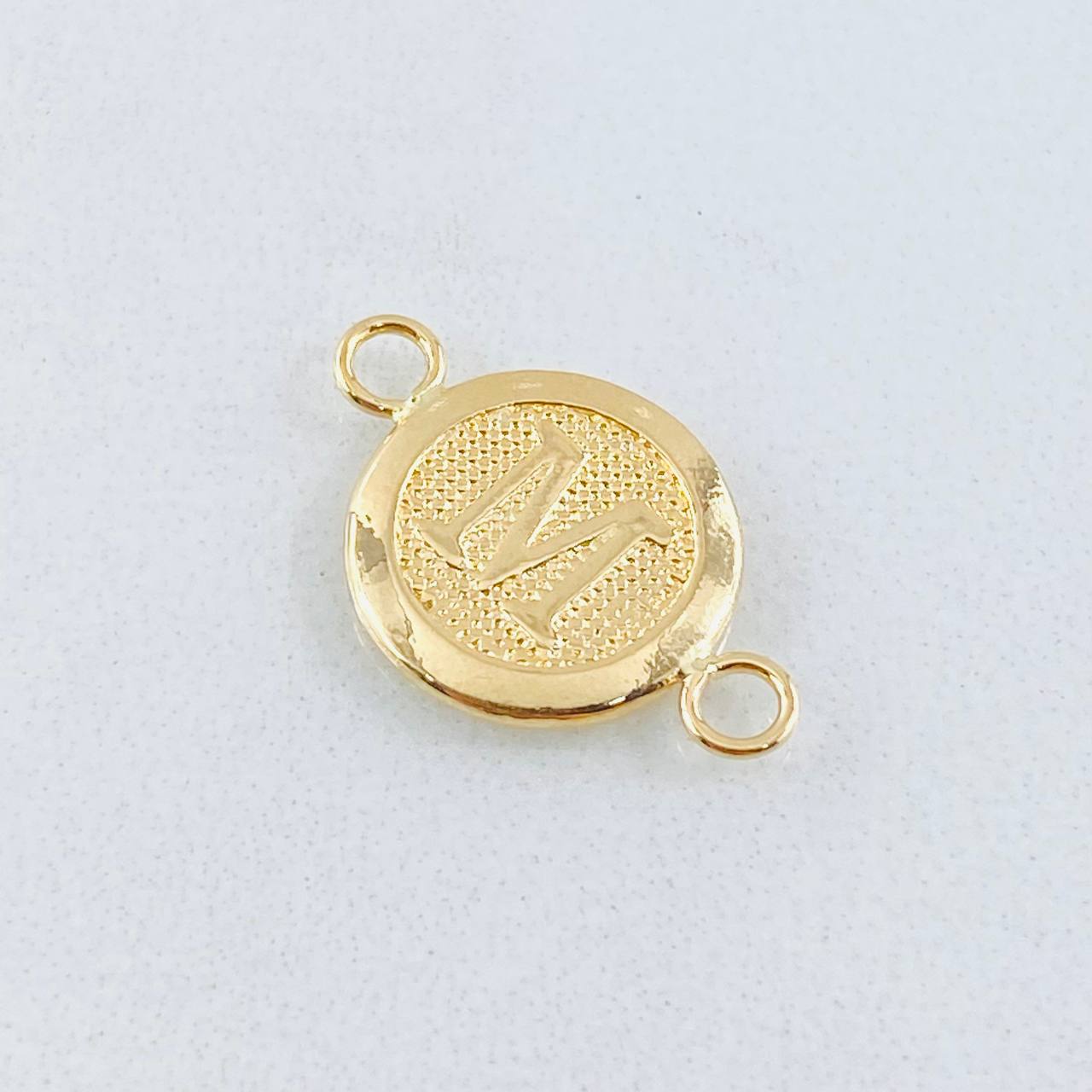 Herraje Letra Circulo M 0.35 g / 1/2 in Oro Amarillo 18K