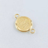 Herraje Letra Circulo M 0.35 g / 1/2 in Oro Amarillo 18K