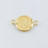 Herraje Letra Circulo M 0.35 g / 1/2 in Oro Amarillo 18K