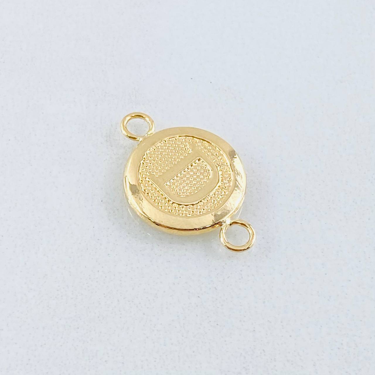 Charm Letter Circle D 0.4 g / 1/2 in Yellow Gold 18K