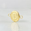 Charm Letter Circle D 0.4 g / 1/2 in Yellow Gold 18K