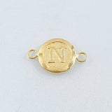 Herraje Letra Circulo N 0.35 g / 1/2 in Oro Amarillo 18K
