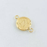 Herraje Letra Circulo N 0.35 g / 1/2 in Oro Amarillo 18K
