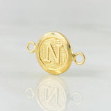 Herraje Letra Circulo N 0.35 g / 1/2 in Oro Amarillo 18K