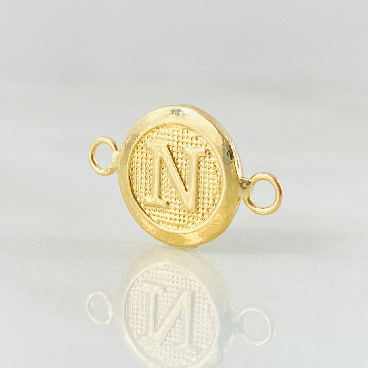 Herraje Letra Circulo N 0.4 g / 1/2 in Oro Amarillo 18K