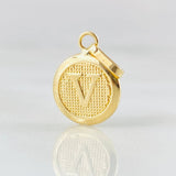 Pendant Letter V 0.65gr / 0.8in / 18K Gold +0$