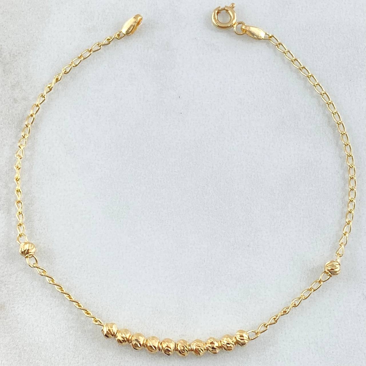 Espiga Military Row Bracelet 1.9gr / 7.3in / 18K Gold