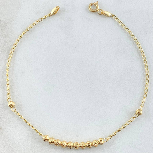 Espiga Military Row Bracelet 1.9gr / 7.3in / 18K Gold
