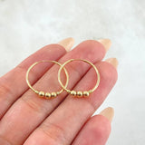 Hoop Earrings Trio 1.75gr / 1in / 18K Gold