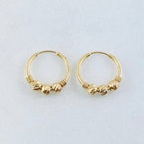 Hoop Earrings Trio 0.9gr / 1/2 in / 18K Gold
