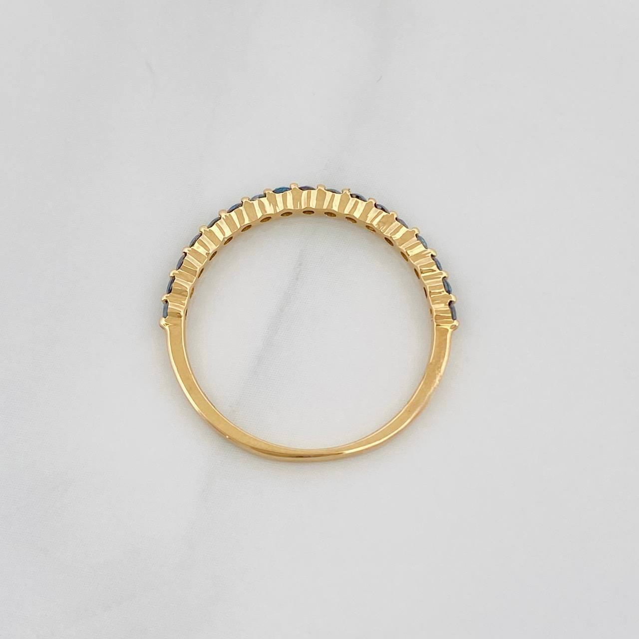 Anillo Churumbela Diamantes 0.35pts 1.25g / T6 3/4 Oro Amarillo 18K